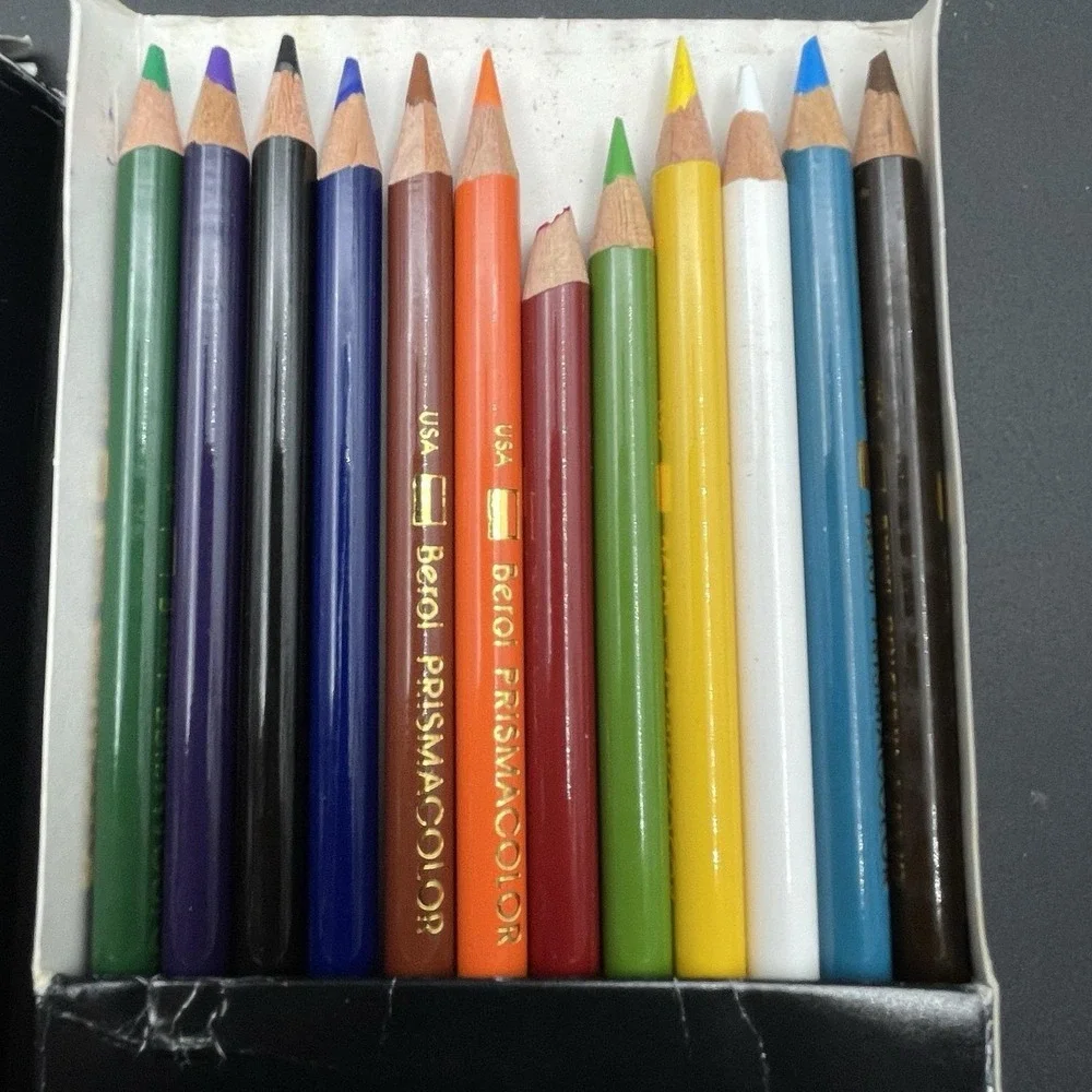 Vintage‎ Prismacolor Berol 12 Color Pencil Sets 1993 1996 USA Lot 2